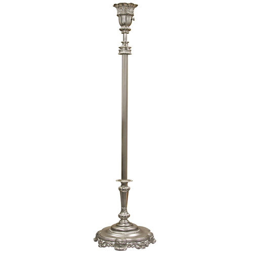 Vintage Polished Nickel Torchiere Floor, Antique Torchiere Table Lamp