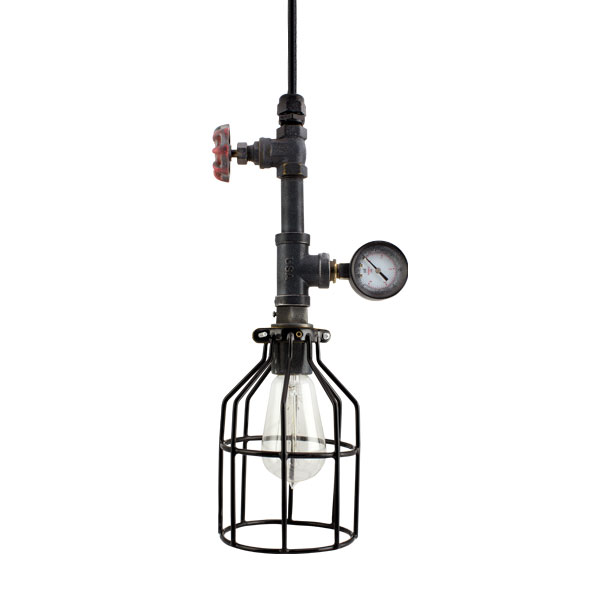 chandelier Steampunk Pipe Light Edison Age Industrial 5-Light Pendant Light 