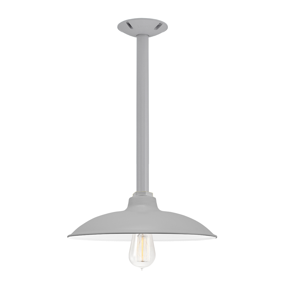 Brilliant ATHERTON CEILING LIGHT Oyster Max 60W Edison Frosted Glass 31cm 