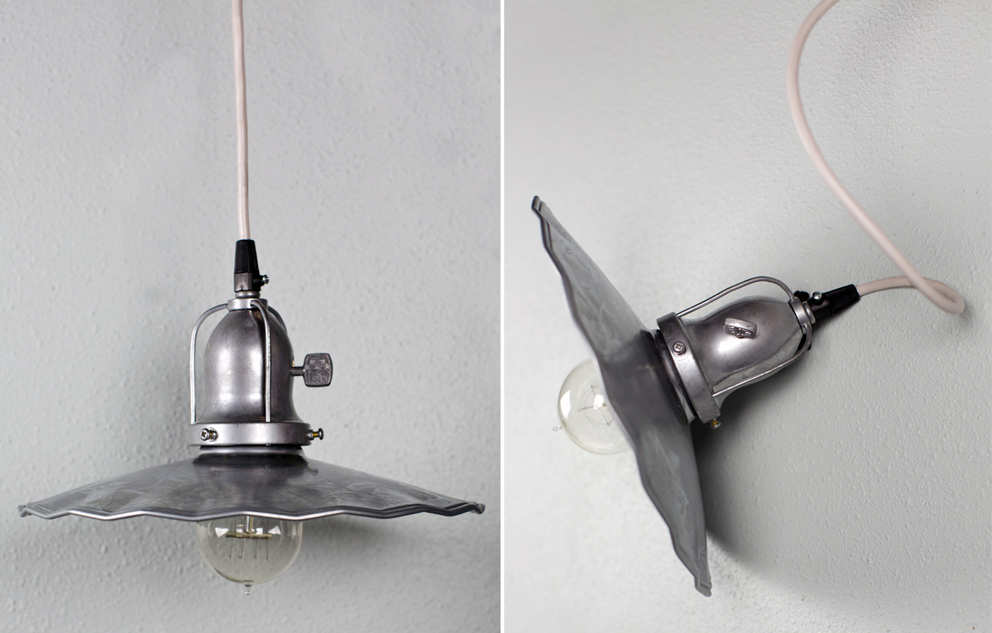 Hanging Spoke Top Fluted Shade