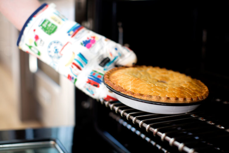 enamelware pie plate