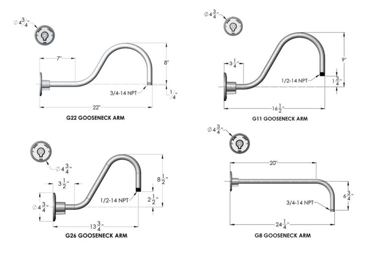 gooseneck arm styles