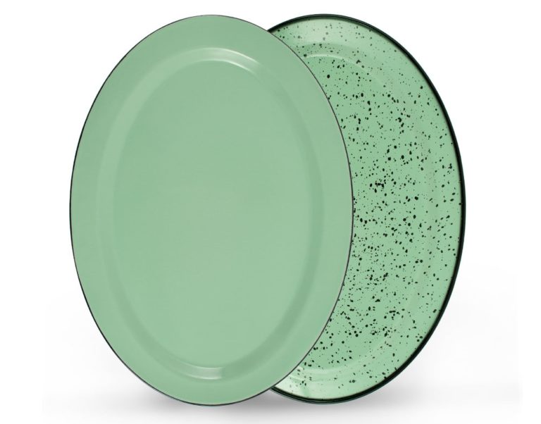 porcelain graniteware platter