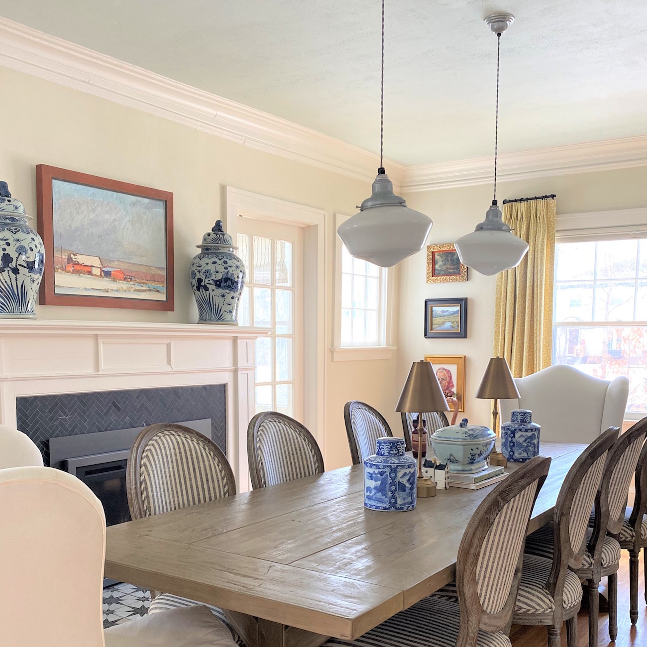 Primary Schoolhouse Pendant Light | Photo Courtesy of Hill House Design