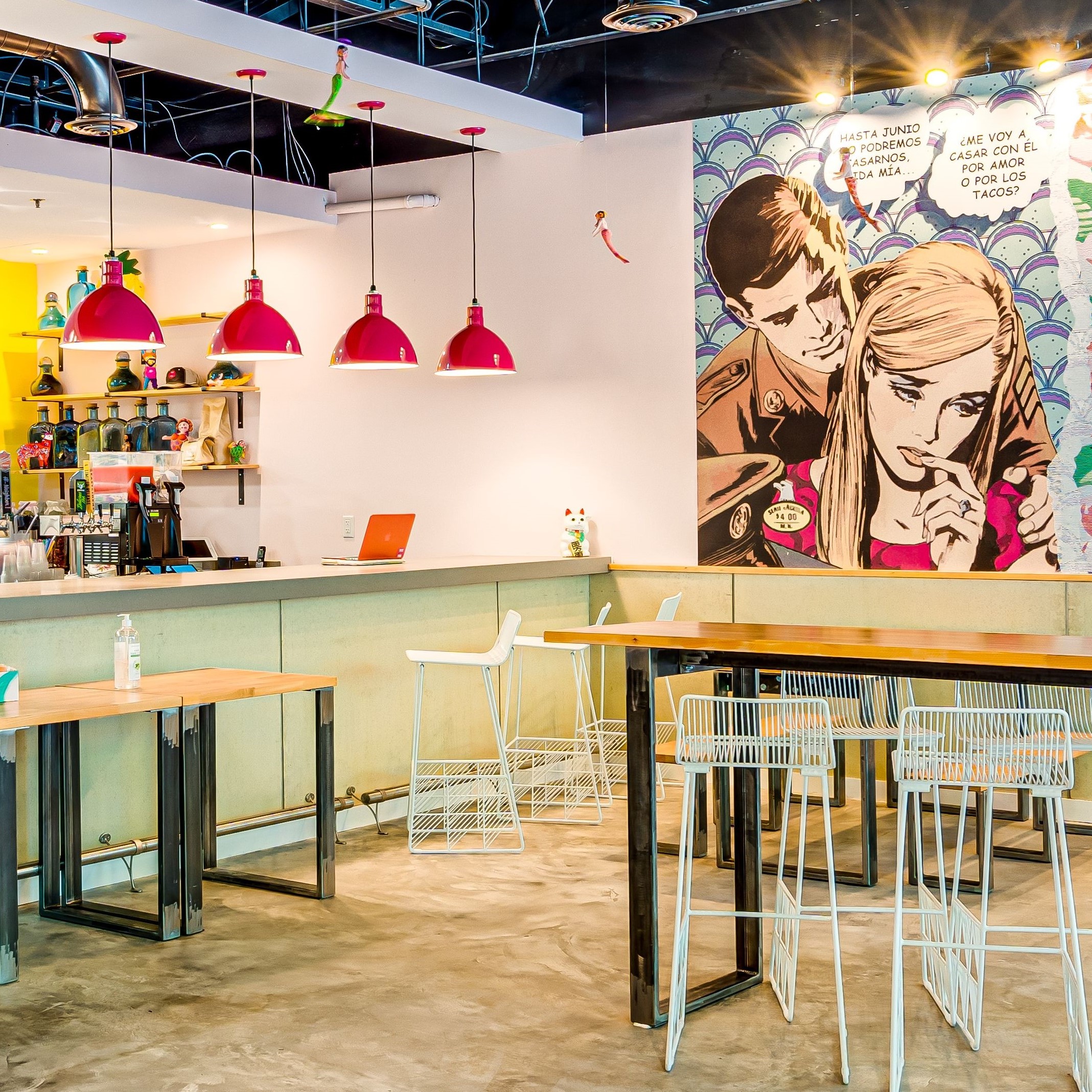Wilcox Deep Bowl Pendant | Photo Courtesy of Taco & Pina Restaurant