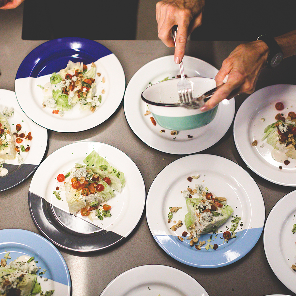 Set of 4 - Enamel Dipped Bowls 