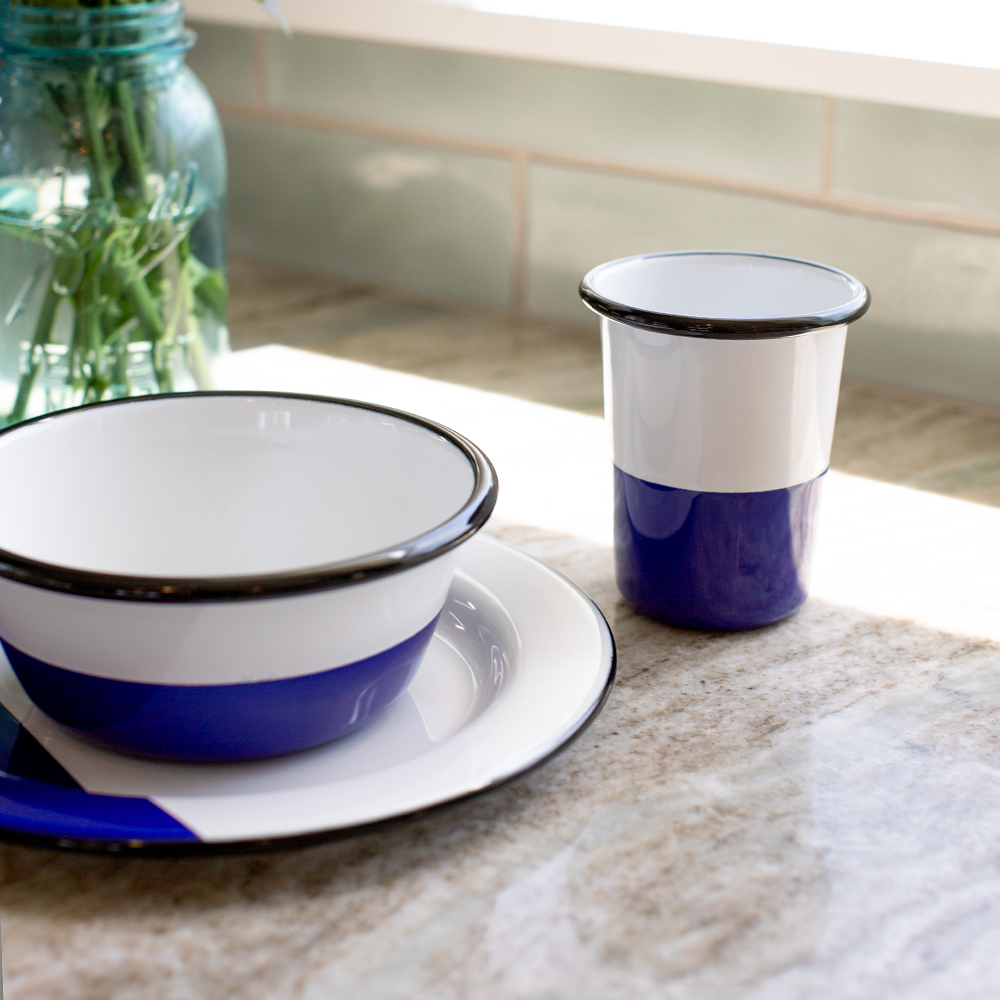 12-Piece Dipped Enamel Breakfast Set