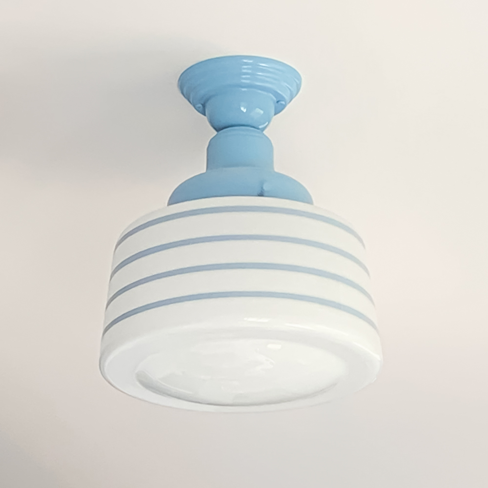 Drum Schoolhouse Semi-Flush Mount Light 