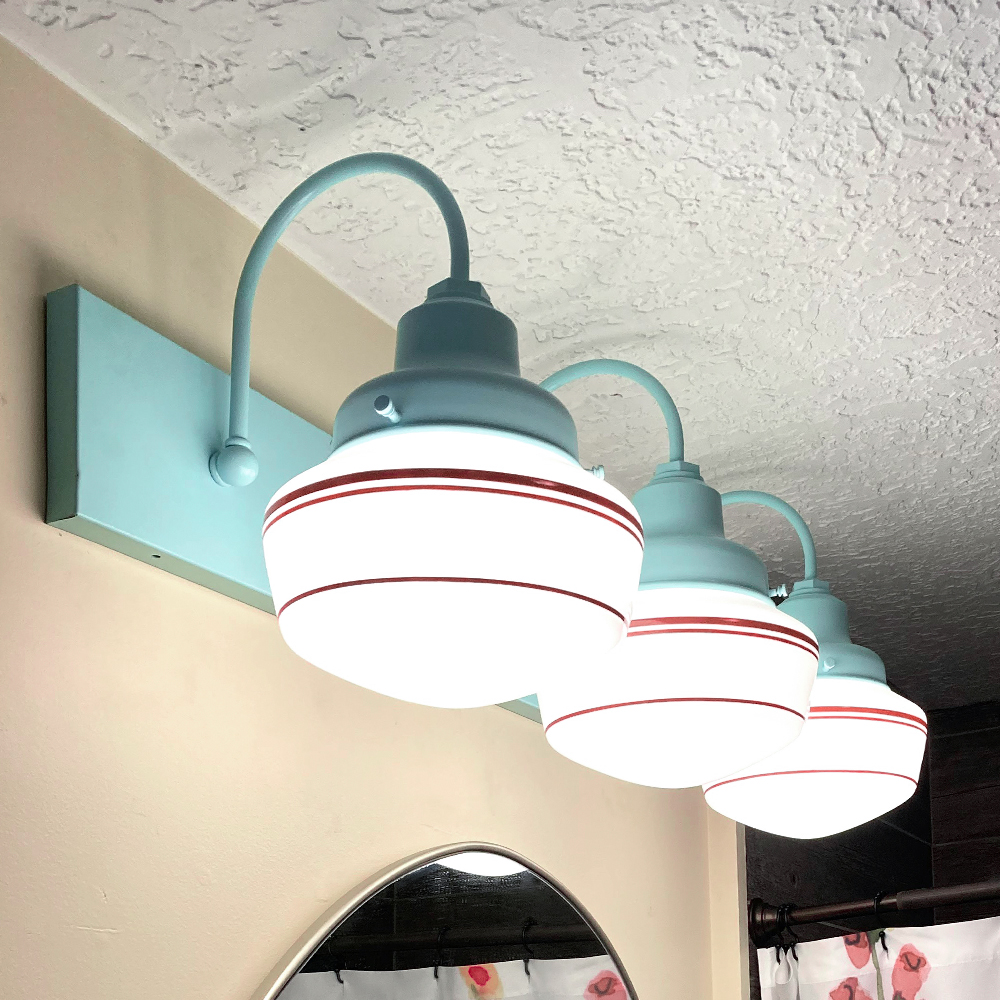 Primary 3-Light Schoolhouse Vanity Light
