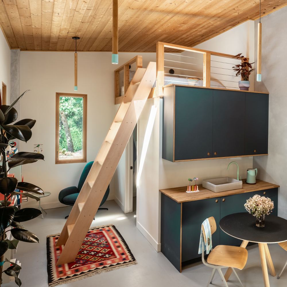 Alto Wooden Cylinder Cord Pendant Light