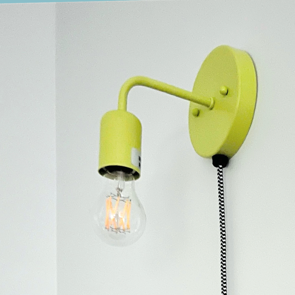 Downtown Minimalist Plug-In Wall Sconce