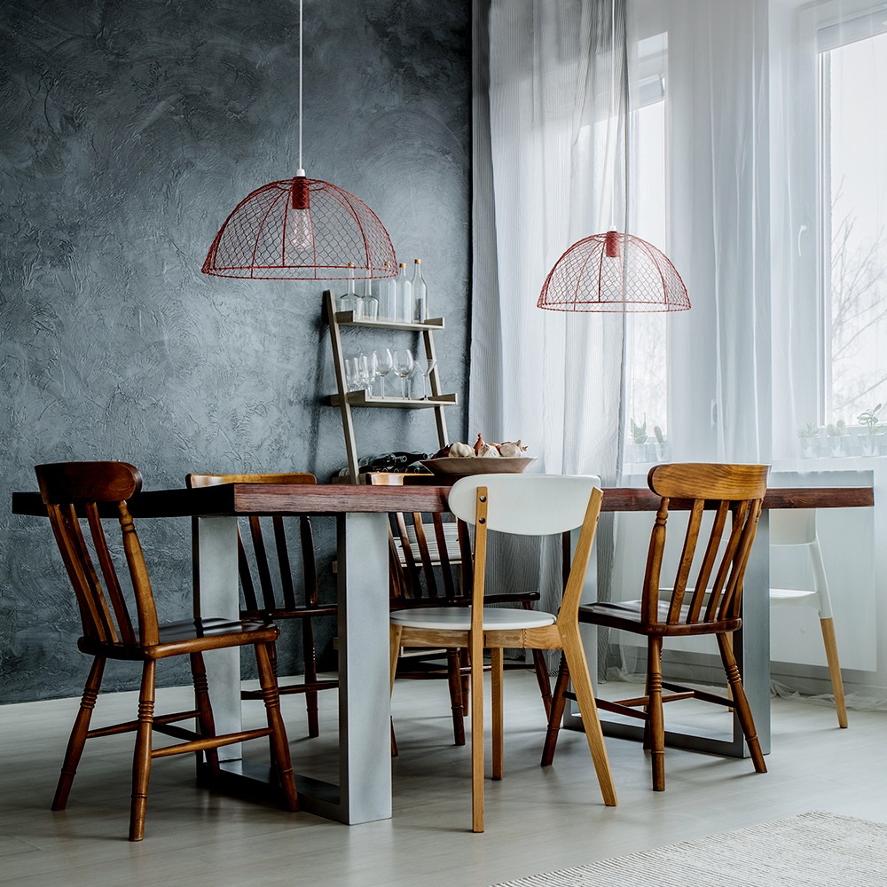 Chicken Wire Cord Pendant Light