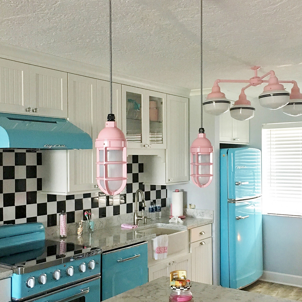 Industrial Guard Cord Pendant Light