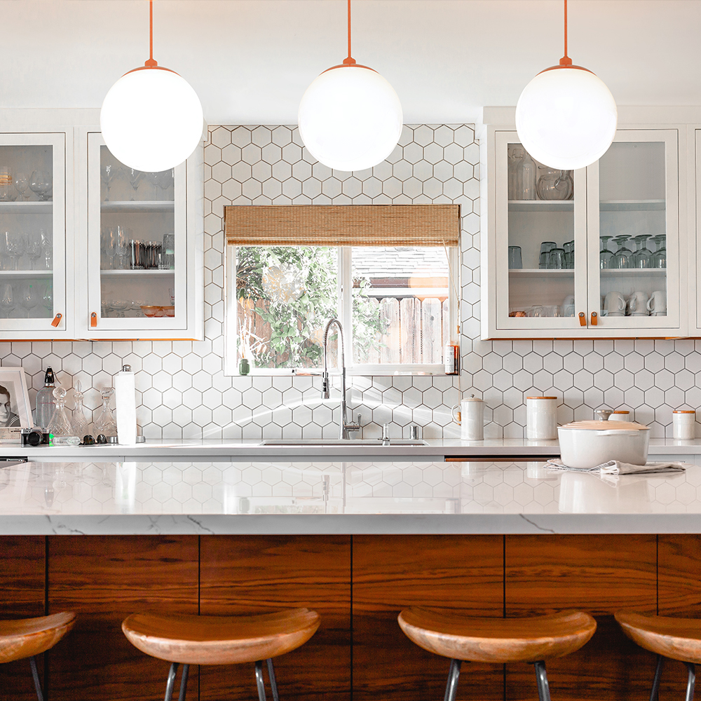 Glass Ball Stem Pendant Light