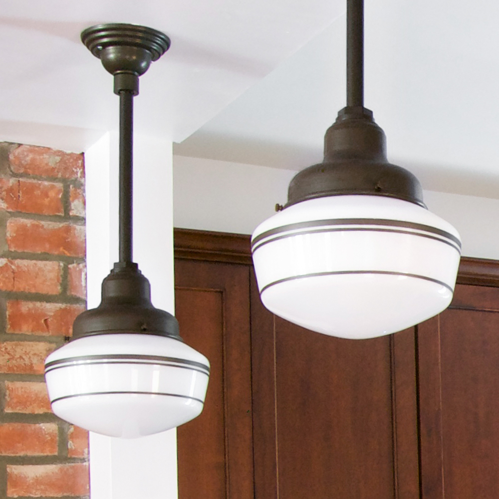 Primary Schoolhouse Stem Pendant Light
