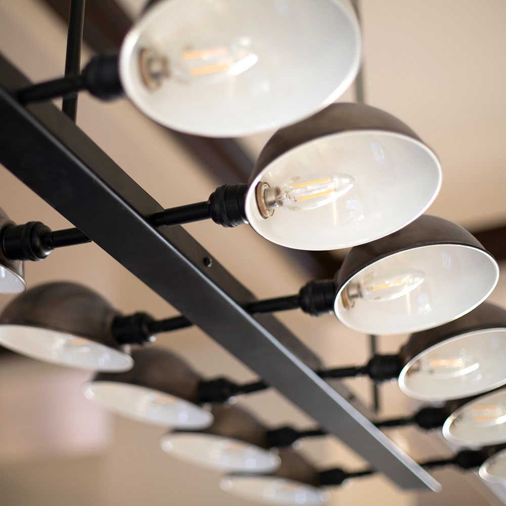 Parabolic Linear 12-Light Chandelier