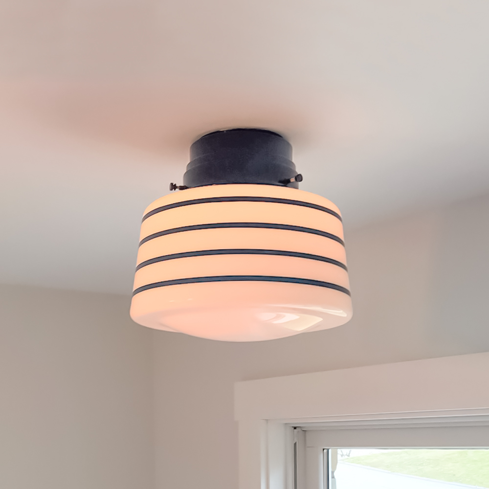 Drum Schoolhouse Flush Mount Light