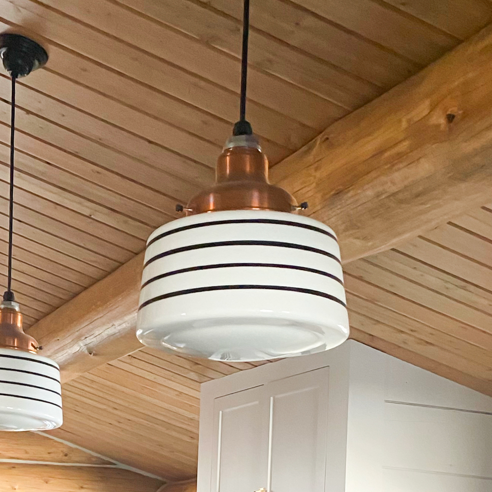 Drum Schoolhouse Cord Pendant Light