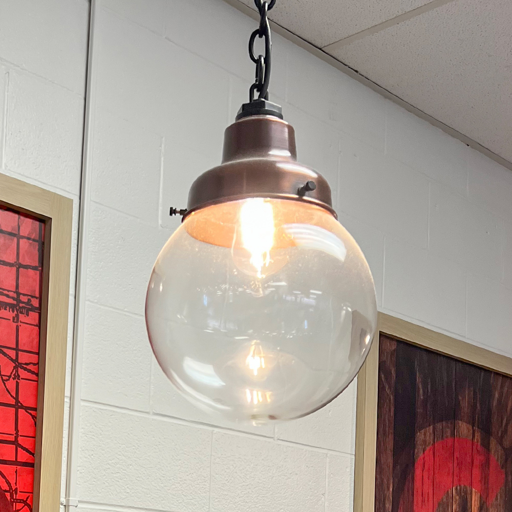 Round Schoolhouse Chain Pendant Light