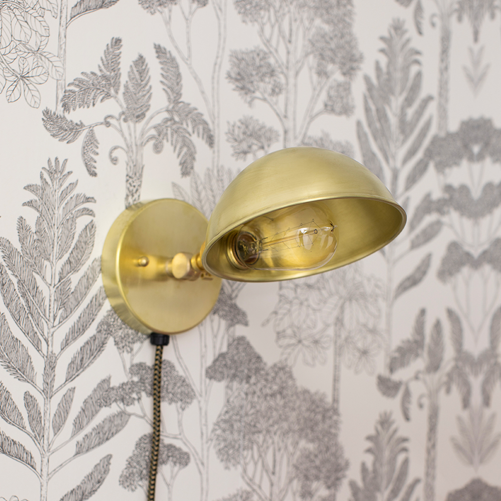 Parabolic Plug-In Wall Sconce