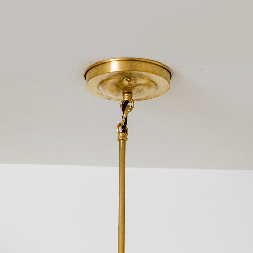 Fluted Shade Stem & Loop Pendant 