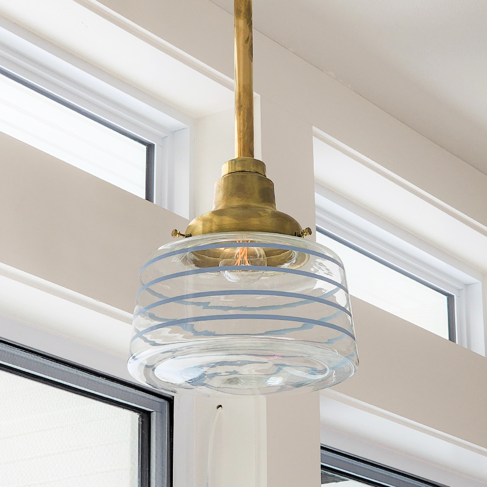 Drum Schoolhouse Stem Pendant Light