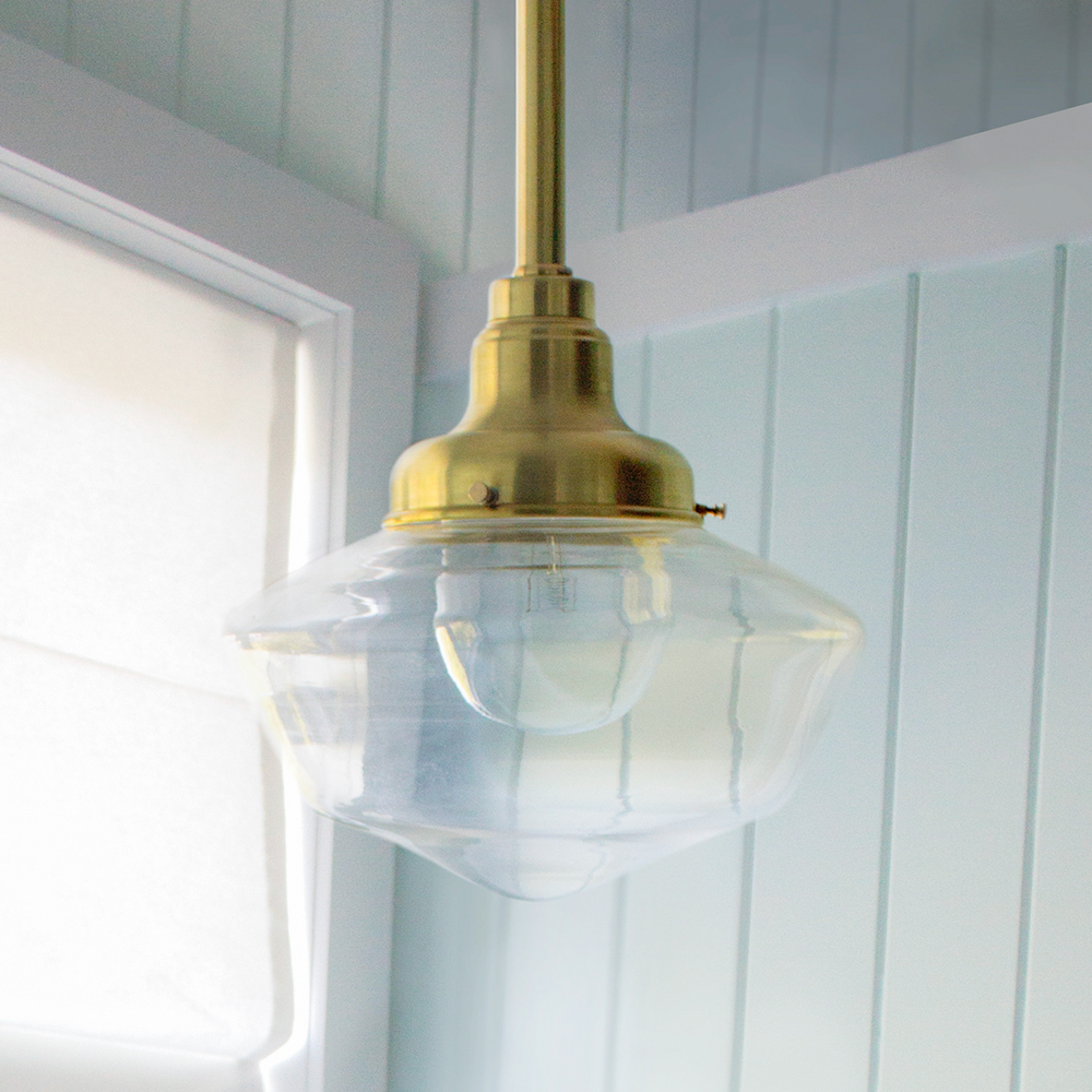 Acorn Schoolhouse Stem Pendant Light