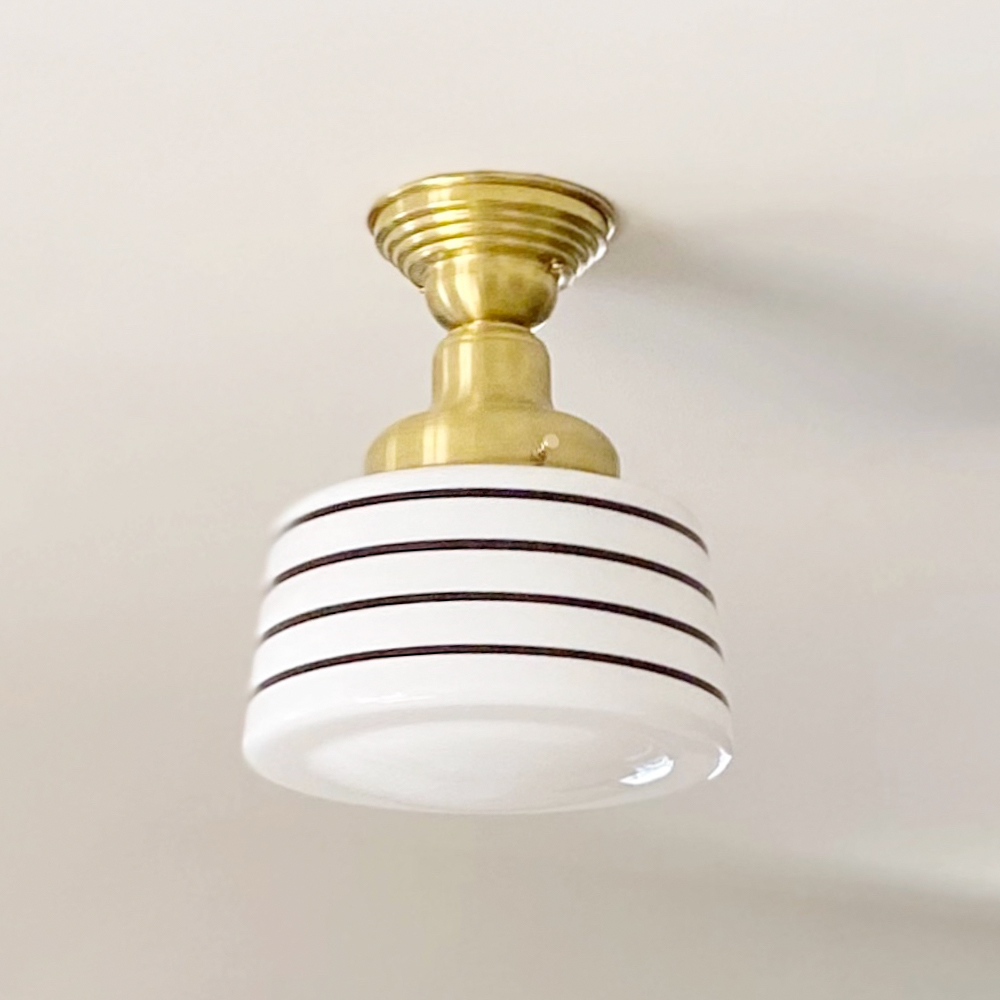 Drum Schoolhouse Semi-Flush Mount Light