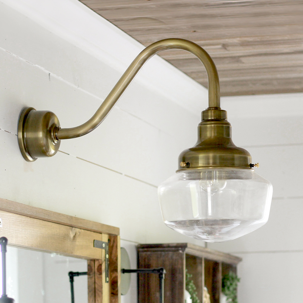 Primary Schoolhouse Gooseneck Light 