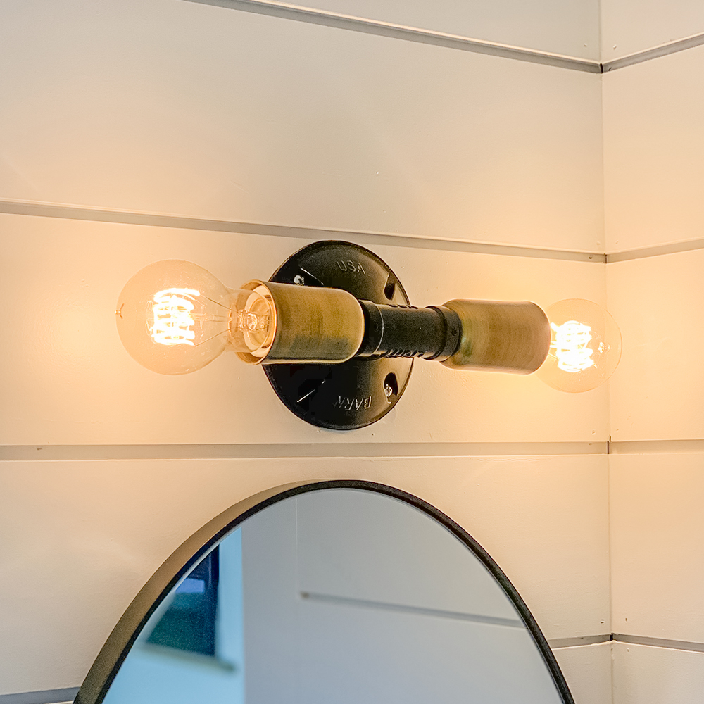 Downtown Minimalist Double Wall Sconce