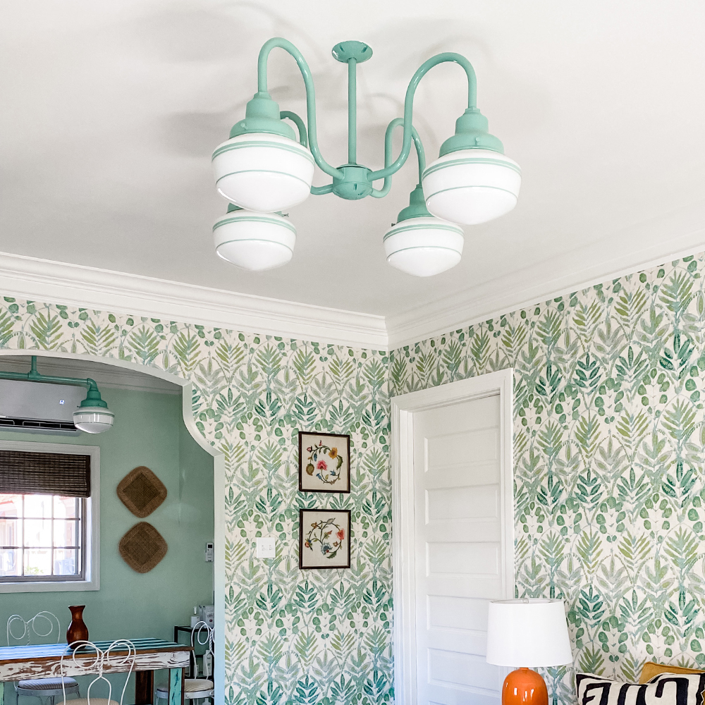 Primary 4-Light Schoolhouse Chandelier