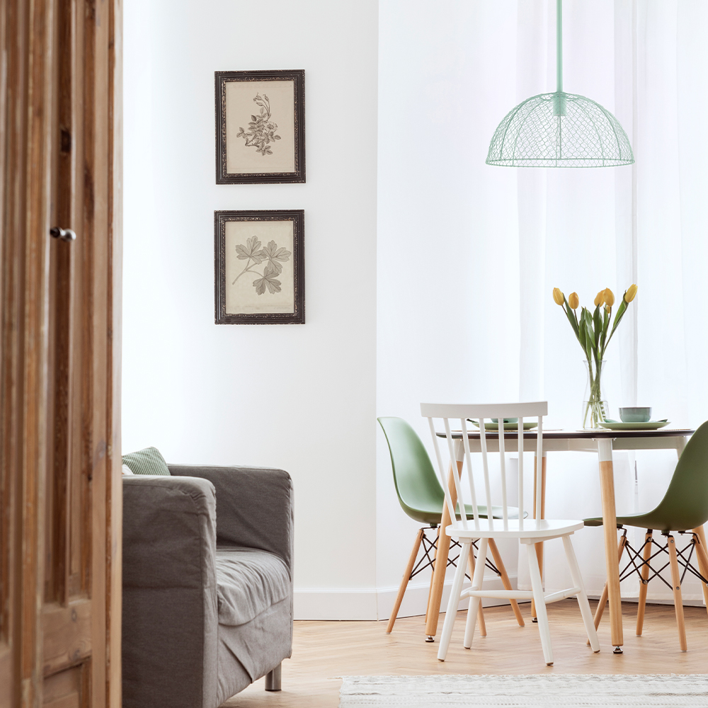 Chicken Wire Stem Pendant Light