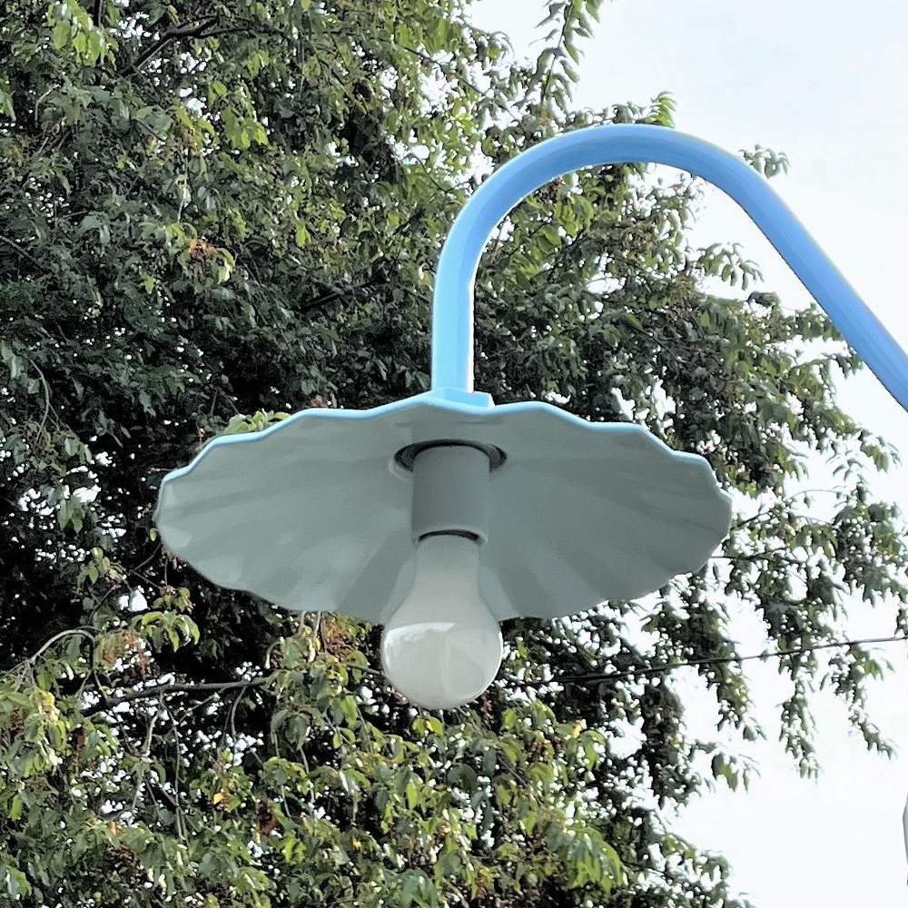 Fluted Shade Gooseneck Light