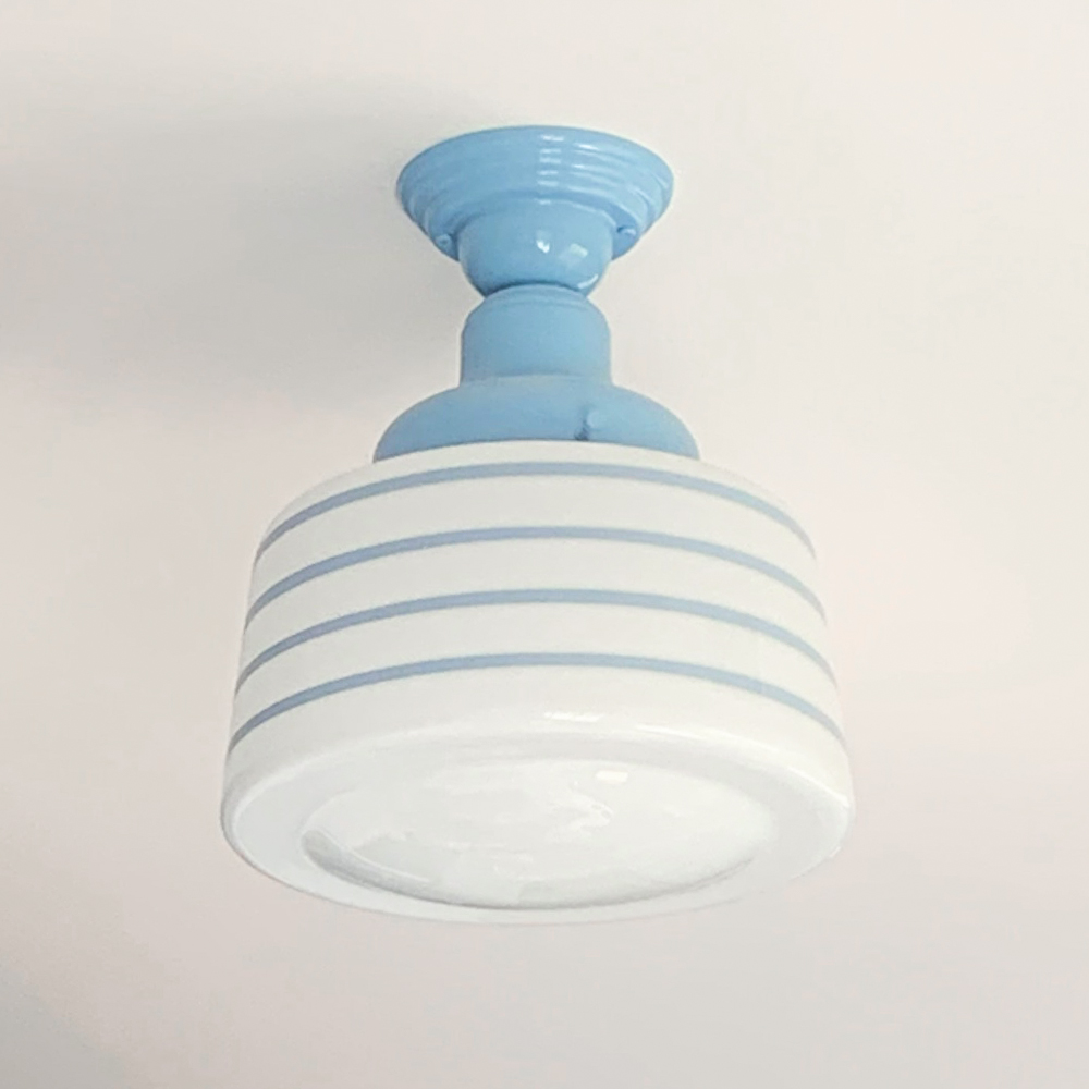 Drum Schoolhouse Semi-Flush Mount Light