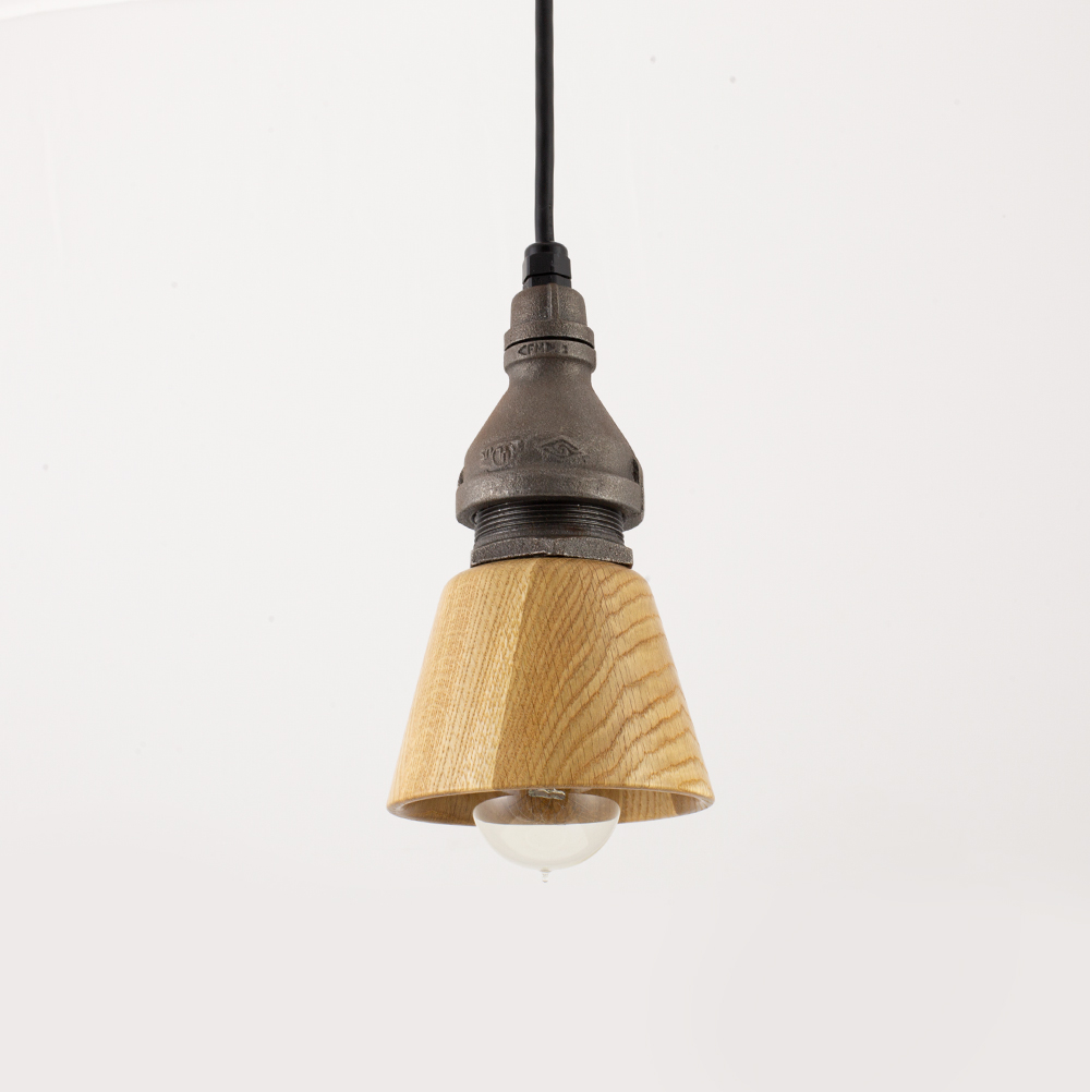 Lafayette SoHo Wooden Shade Cord Pendant Light
