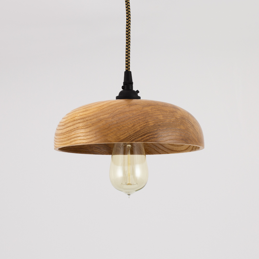 Ventura Wooden Shade Cord Pendant Light