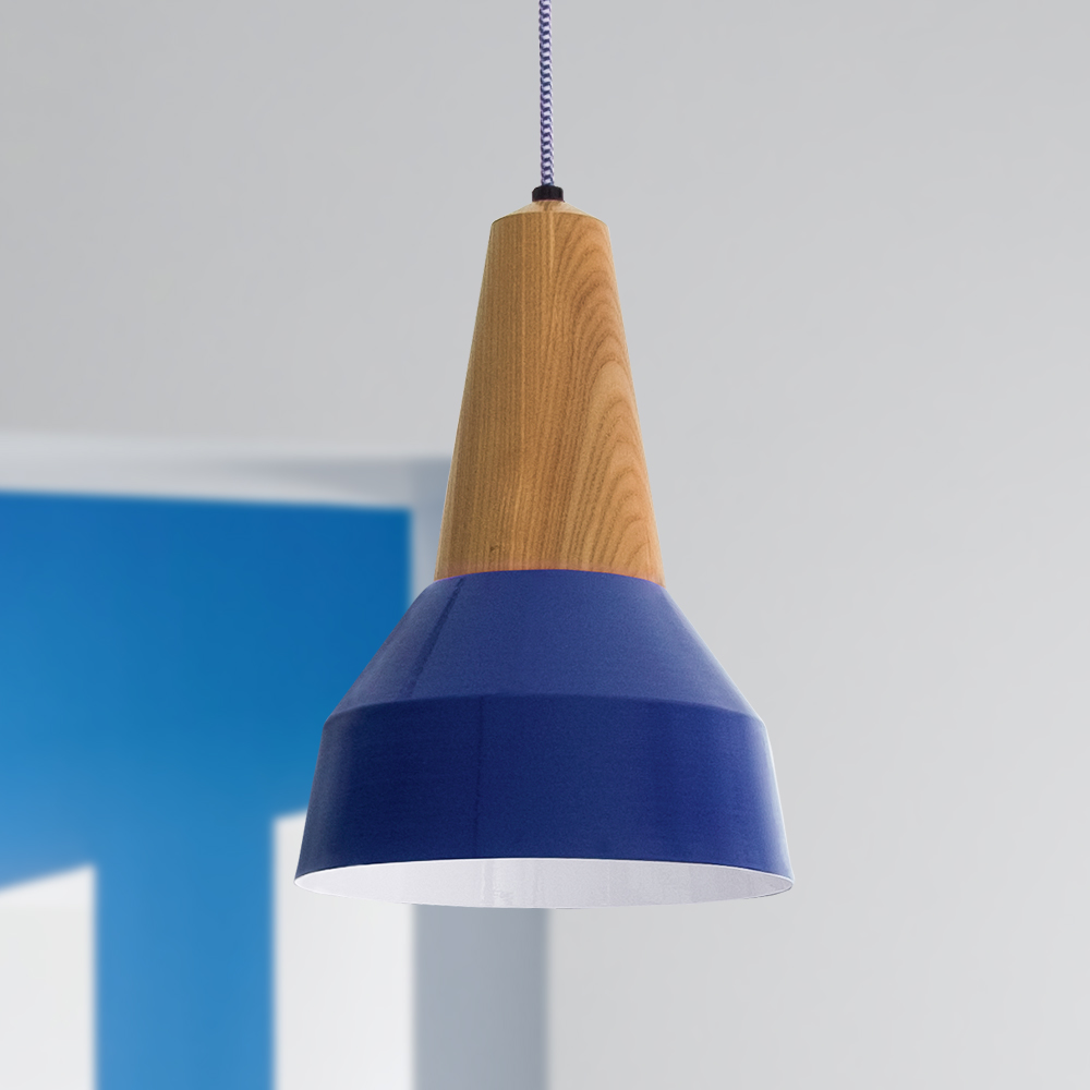 Brunson Wooden Top Cord Pendant Light