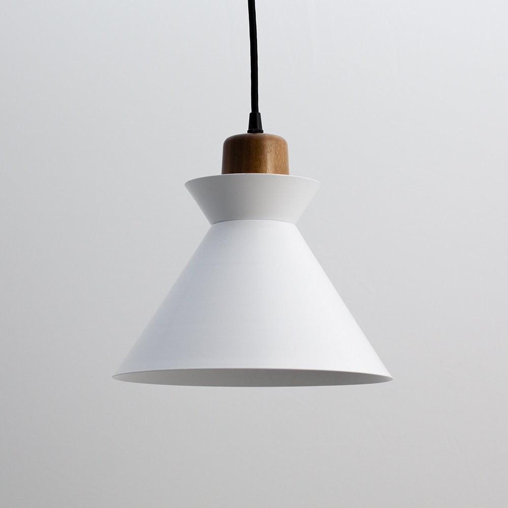 Manhattan Wooden Top Cord Pendant Light