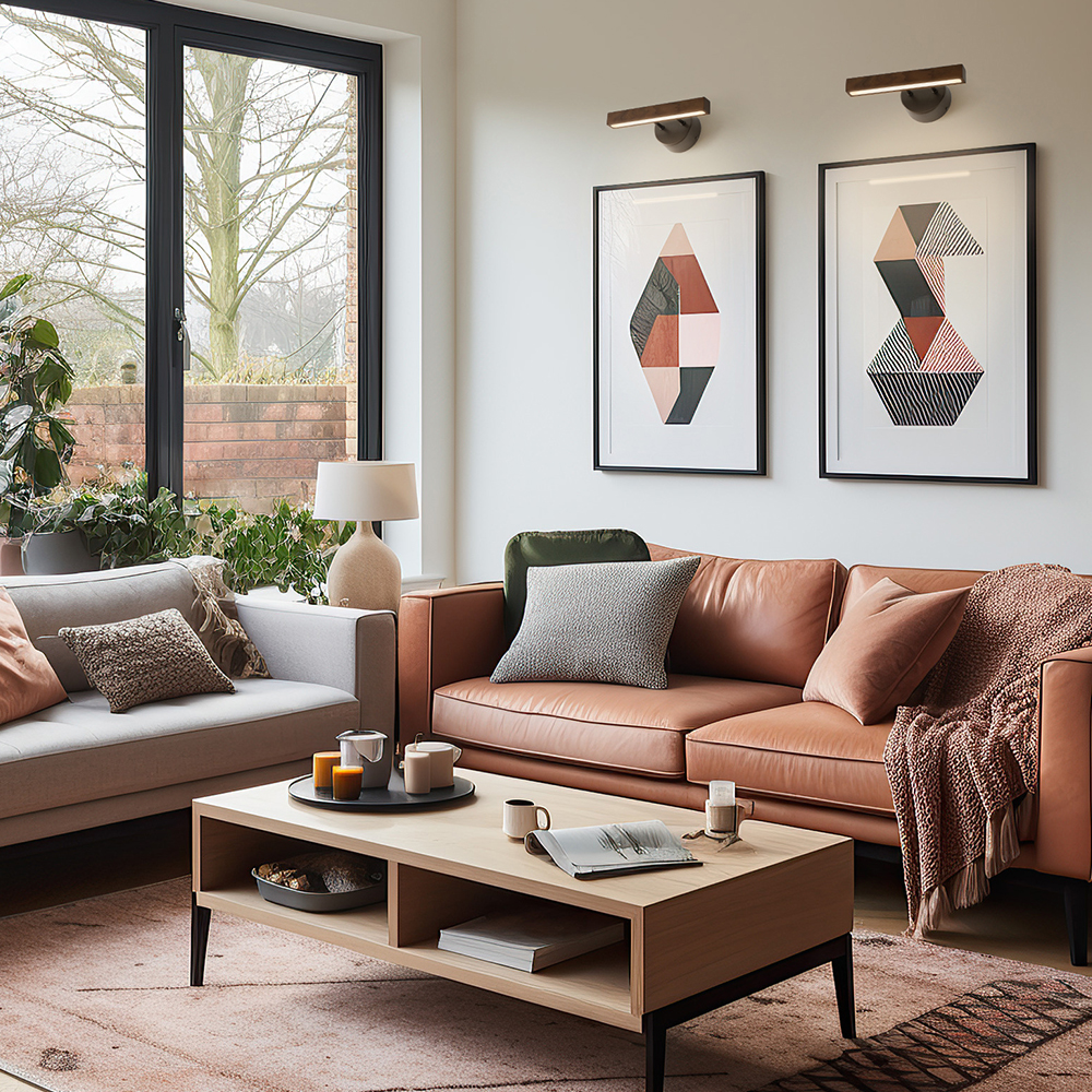 Suora LED Linear Wooden Adjustable Sconce