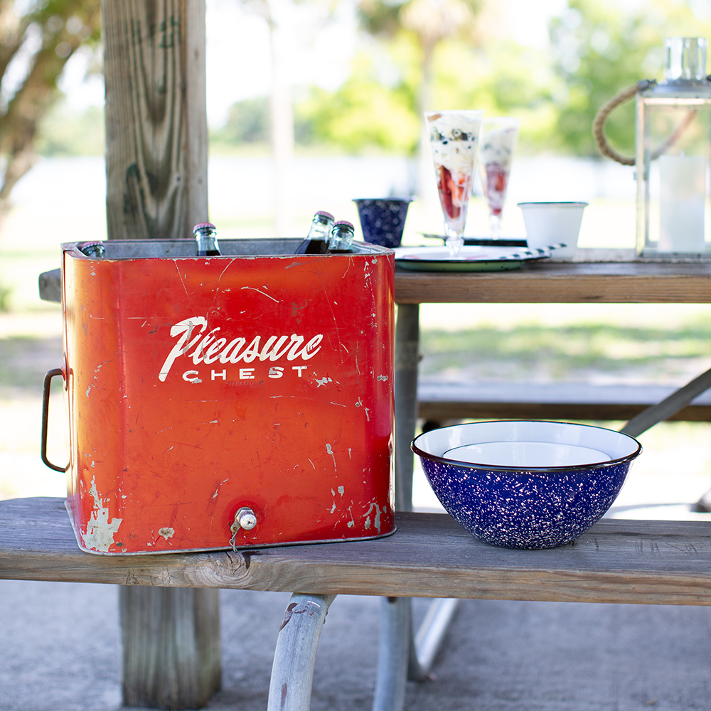 Set of 5 Enamelware Nesting Bowls