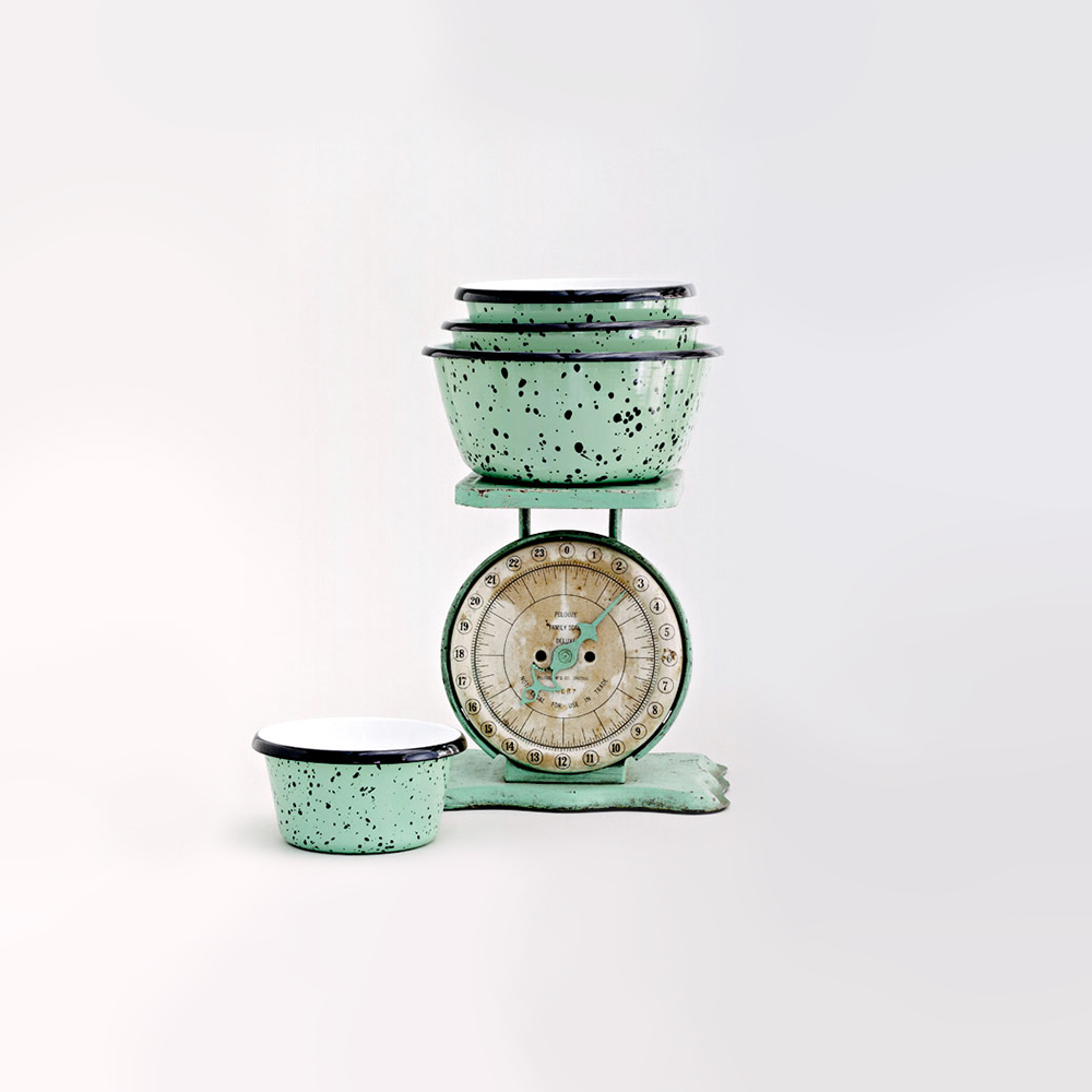 Set of 5 Enamelware Nesting Bowls