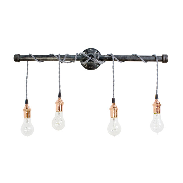 Lang Machine Age 4 Light Wall, Vanity Lights With Cord