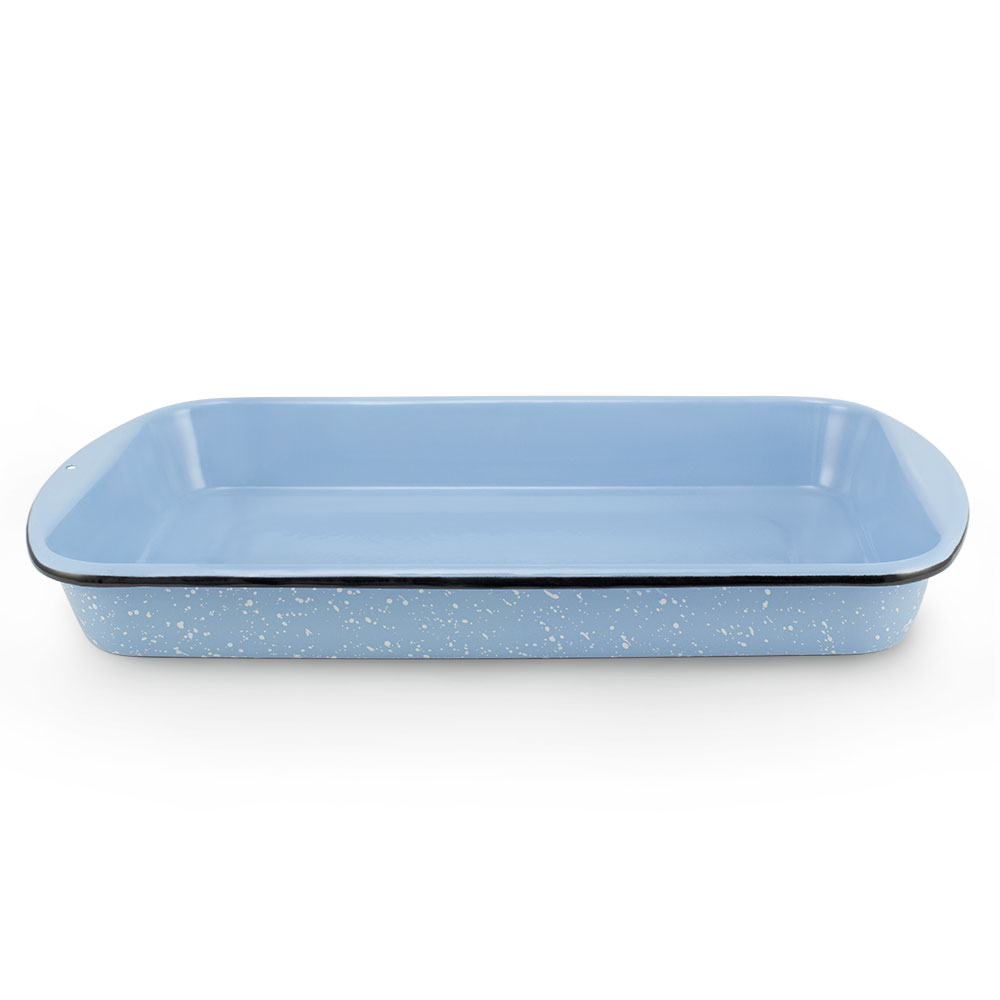 Blue Speckled Rectangle Baking Pan, Sold by at Home