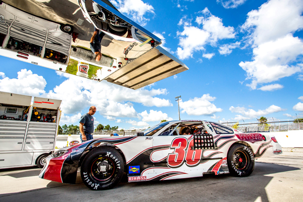 Tim Russell Racecar at New Symerna Speedway Tracks