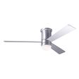 Cirrus Flush Mount Ceiling Fan, Brushed Aluminum, Light Option Cirrus Flush Mount Ceiling Fan, Brushed Aluminum, Light Option