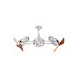 Dynamic Dual Rotational Ceiling Fan | Polished Chrome, Wood Blades Dynamic Dual Rotational Ceiling Fan | Polished Chrome, Wood Blades