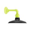 12" Marathon SoHo Sconce, 100-Black, Mounting in 380-Chartreuse 12" Marathon SoHo Sconce, 100-Black, Mounting in 380-Chartreuse