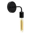 Downtown Minimalist Sconce, 100-Black, Hairpin 30w Edison-Style Bulb Downtown Minimalist Sconce, 100-Black, Hairpin 30w Edison-Style Bulb