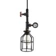 Verne Machine Age Pendant, Wire Cage, Edison Style 1890 Era Bulb Verne Machine Age Pendant, Wire Cage, Edison Style 1890 Era Bulb