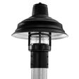 13" Bomber LED Industrial Guard Post Mount, 100-Black, RIB-Ribbed Glass 13" Bomber LED Industrial Guard Post Mount, 100-Black, RIB-Ribbed Glass